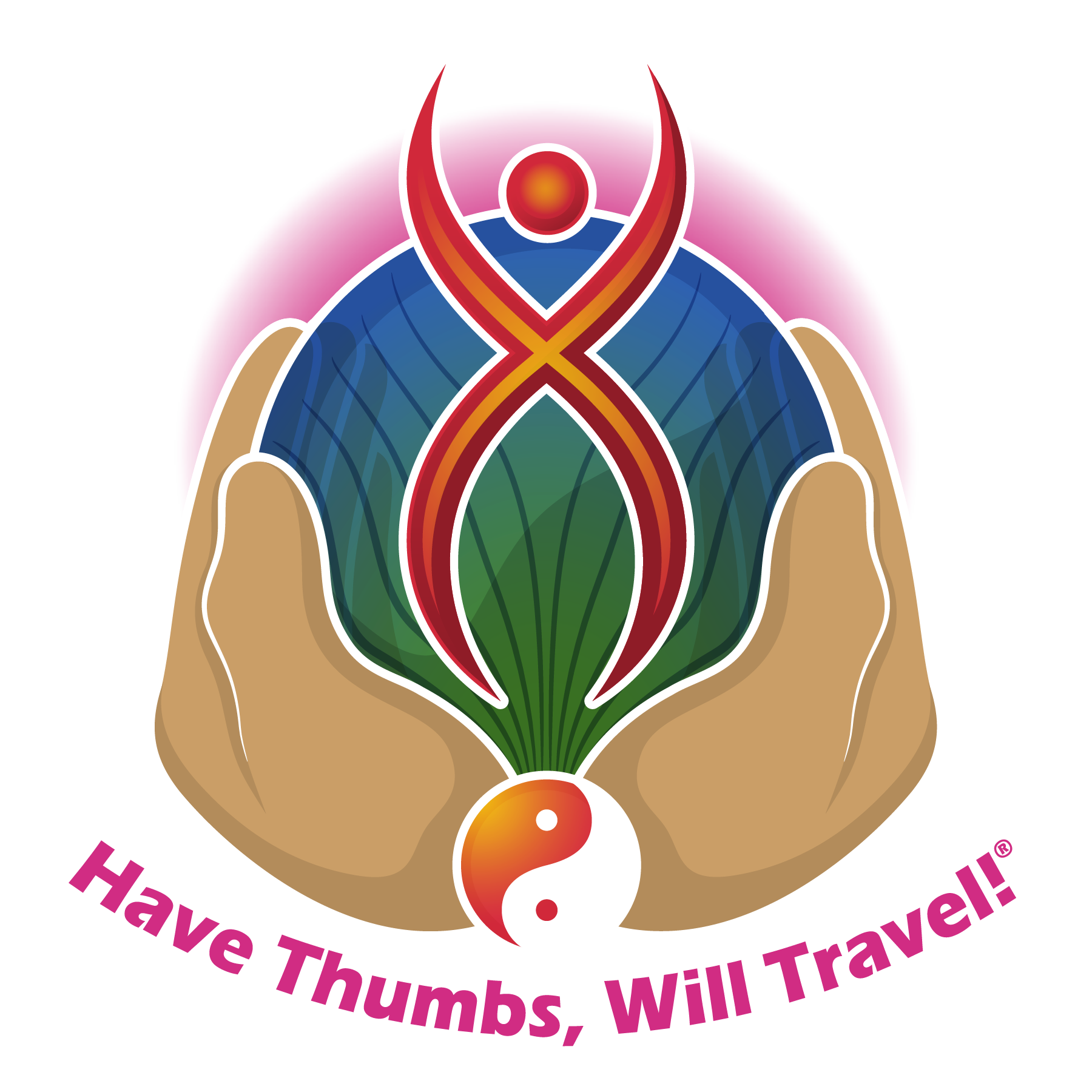 Marie Finamore – Have Thumbs Will Travel Logo